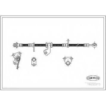 Тормозной шланг CORTECO 19032273