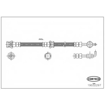 Тормозной шланг CORTECO 19032297