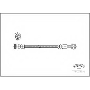 Тормозной шланг CORTECO 19032356
