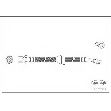 Тормозной шланг CORTECO 19032374