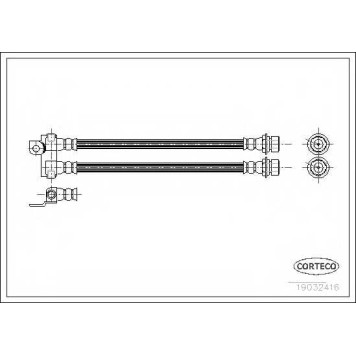 Тормозной шланг CORTECO 19032416