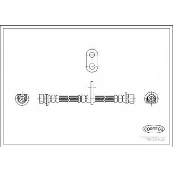 Тормозной шланг CORTECO 19032432