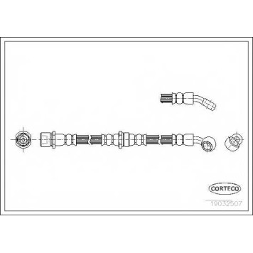 Тормозной шланг CORTECO 19032507