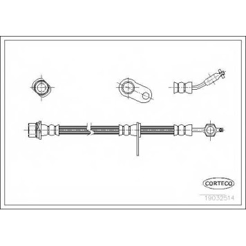 Тормозной шланг CORTECO 19032514