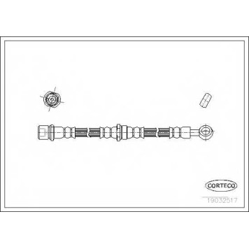 Тормозной шланг CORTECO 19032517