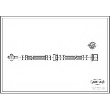 Тормозной шланг CORTECO 19032518