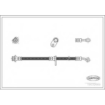 Тормозной шланг CORTECO 19032669