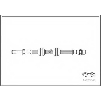 Тормозной шланг CORTECO 19032848