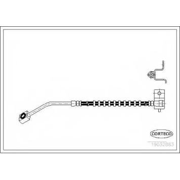 Тормозной шланг CORTECO 19032883