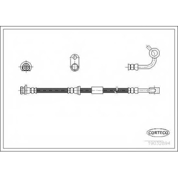 Тормозной шланг CORTECO 19032894