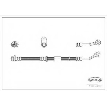 Тормозной шланг CORTECO 19032896