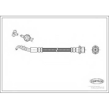 Тормозной шланг CORTECO 19032918