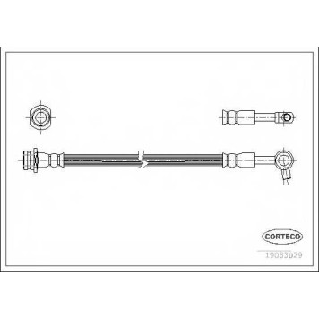 Тормозной шланг CORTECO 19033029