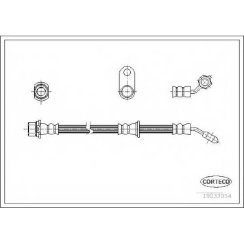 Тормозной шланг CORTECO 19033054
