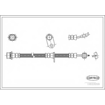 Тормозной шланг CORTECO 19033059