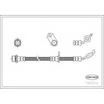 Тормозной шланг CORTECO 19033101