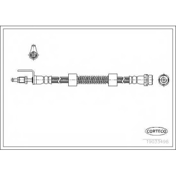 Тормозной шланг CORTECO 19033498