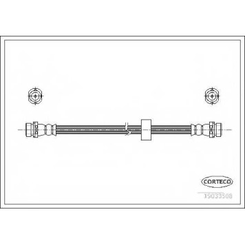 Тормозной шланг CORTECO 19033508