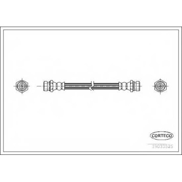 Тормозной шланг CORTECO 19033525