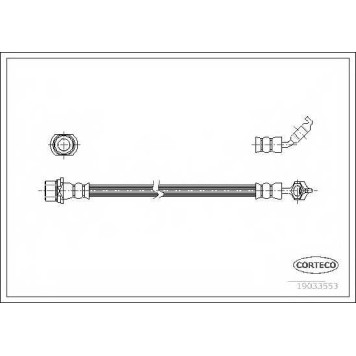 Тормозной шланг CORTECO 19033553