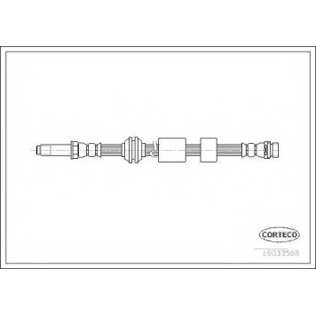 Тормозной шланг CORTECO 19033568