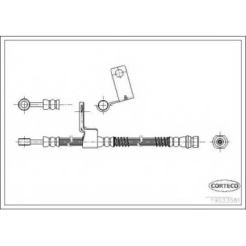 Тормозной шланг CORTECO 19033581