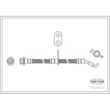 Тормозной шланг CORTECO 19035275