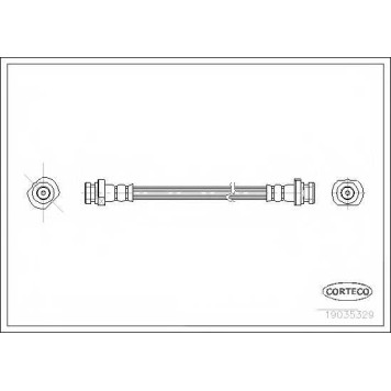 Тормозной шланг CORTECO 19035329