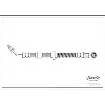 Тормозной шланг CORTECO 19035743