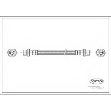 Тормозной шланг CORTECO 19035873