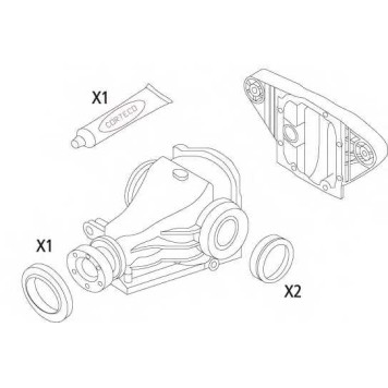 Комплект прокладок, дифференциал CORTECO 19535823-1