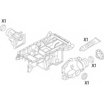 Комплект прокладок, дифференциал CORTECO 19535862