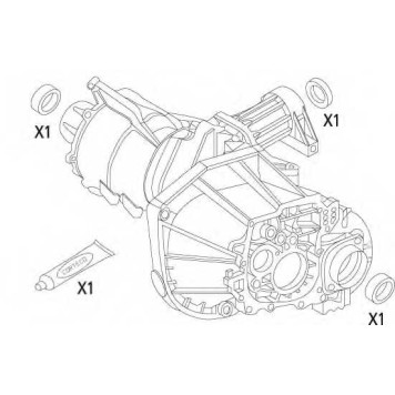 Комплект прокладок, дифференциал CORTECO 19535943