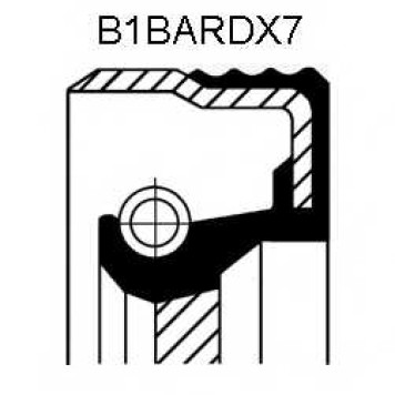 Сальник дифференциала CORTECO B1BASFRDX7 Simmerring / 12015258B