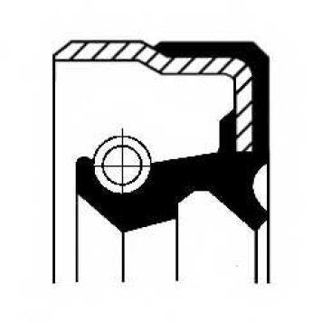 Уплотнительное кольцо CORTECO B1BASLSF Simmerring / 12016442B