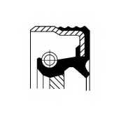 Сальник коробки передач CORTECO B1BAVISLRSX7 Simmerring / 01033867B
