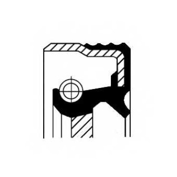 Сальник коленвала CORTECO B1BASLSFRDX7 Simmerring / 12015120B