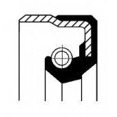 Сальник ступицы колеса CORTECO B1BAX1 Simmerring / 01027678B