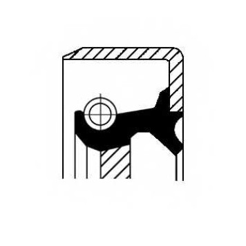 Сальник коленвала CORTECO B1KLSLRD Simmerring / 12011821B