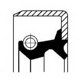 Уплотнительное кольцо, тормозная колодка CORTECO B1SLX4 Simmerring / 01031705B