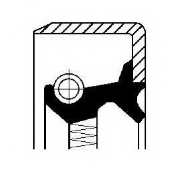 Сальник коробки передач CORTECO B1SLDRW Simmerring / 12012235B