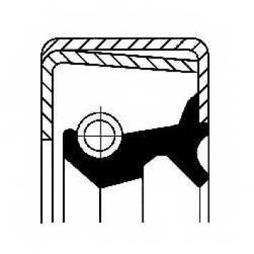 Сальник ступицы колеса CORTECO B2SLSF Simmerring / 12012696B