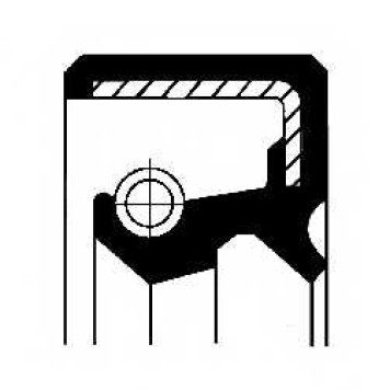 Уплотнительное кольцо CORTECO BADSL Simmerring / 01002180B