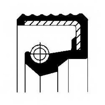 Сальник ступицы колеса CORTECO BASFX7 Simmerring / 12017299B