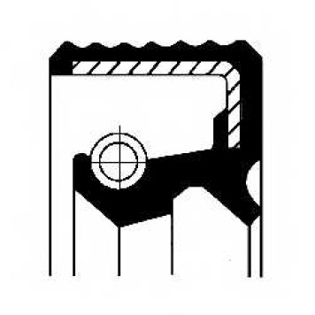 Уплотнительное кольцо, тормозная колодка CORTECO BASLX47 Simmerring / 01031712B