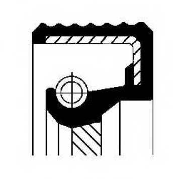 Сальник коленвала CORTECO BASFRSX7 Simmerring / 15025578B