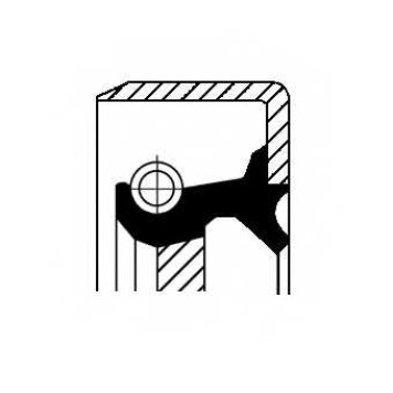 Сальник дифференциала CORTECO RHTBSY Simmerring / 19027911B