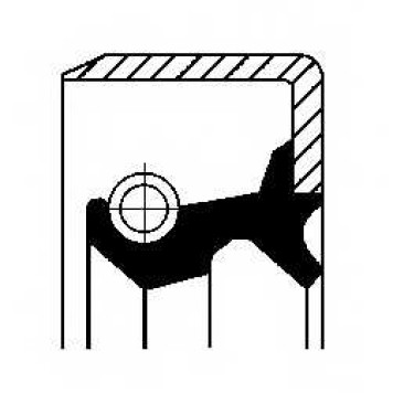 Сальник ступицы колеса CORTECO TB Simmerring / 19026223B