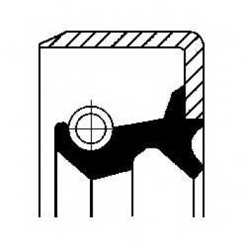 Сальник ступицы колеса CORTECO TBW Simmerring / 19016650B