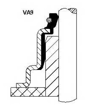Уплотнительное кольцо стерженя клапана CORTECO VA09 6-46 / 12019782